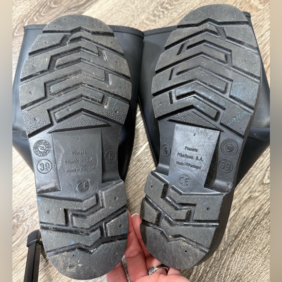 Dunlop Pricemaster Black Wellington Boots men's Sz:6US women's 8US - Picture 4 of 5